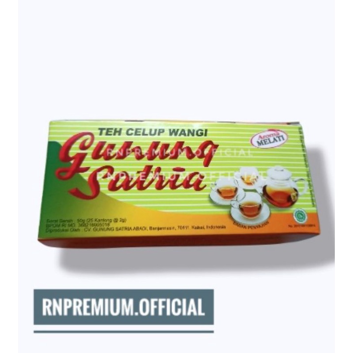 Jual Teh Melati Cap Gunung Satria Harum Khas Kalimantan Teh Kantung Teh