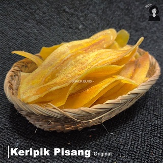 Jual 250gram Keripik Pisang Lantak Original Vanila Kepok Manis Snack Bu