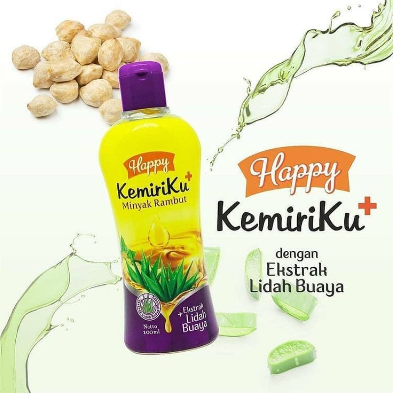 Jual Happy Kemiriku Minyak Rambut Ekstrak Lidah Buaya Ml Shopee