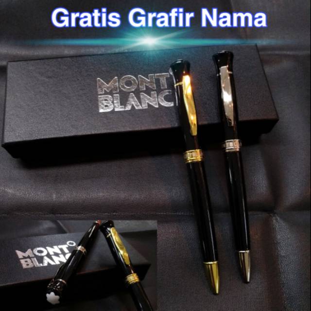 Jual Pulpen Ballpoint Montblanc Exclusive Gratis Grafir Nama Shopee