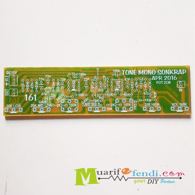 Jual PCB TONE CONTROL MONO SONKRAP Dual 4558 Shopee Indonesia