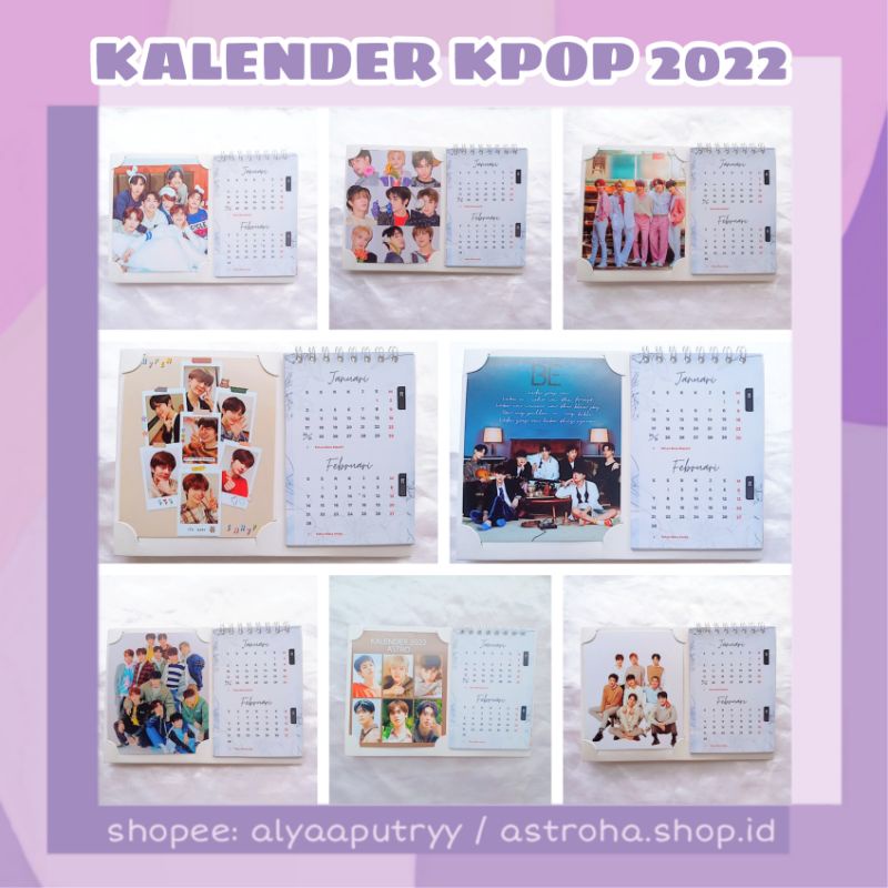 Jual Sale Kalender Meja Mini Astro Kpop Bts Txt Exo Enhypen Nct