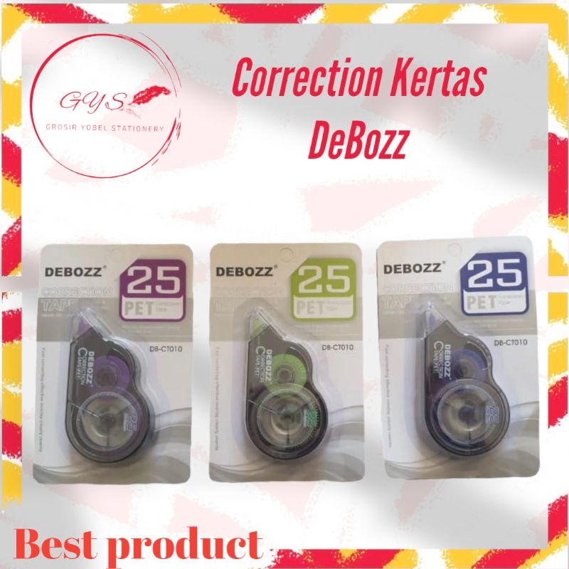 Jual Tip X Tape Debozz Pcs Ct Correction Kertas Tipe X Rol Stipo