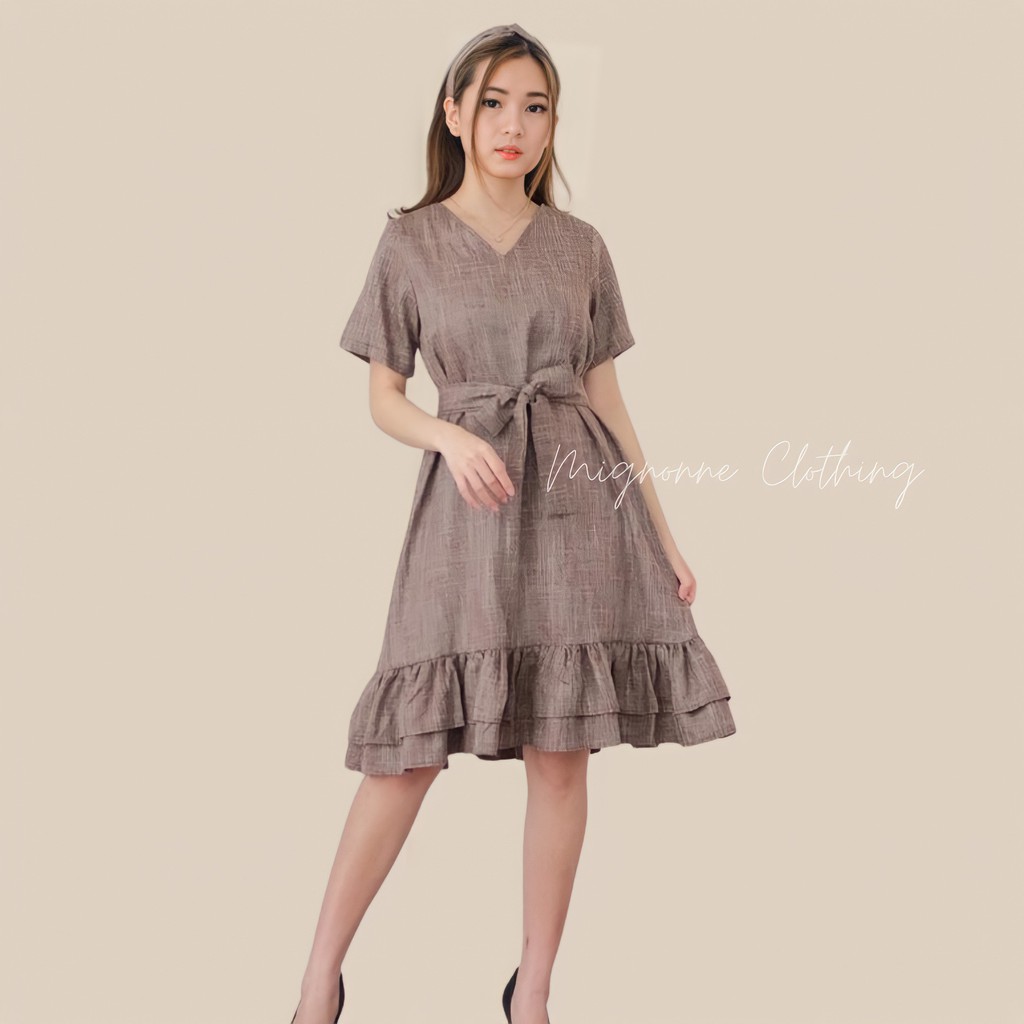 Jual Dress Dres Gaun Terusan Fashion Wanita Cewek Perempuan Cewe Korea