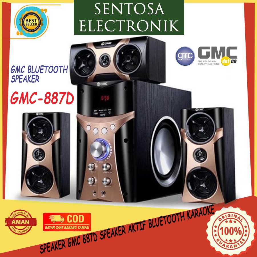 Jual Speaker Gmc D Speaker Aktif Bluetooth Karaoke Shopee Indonesia