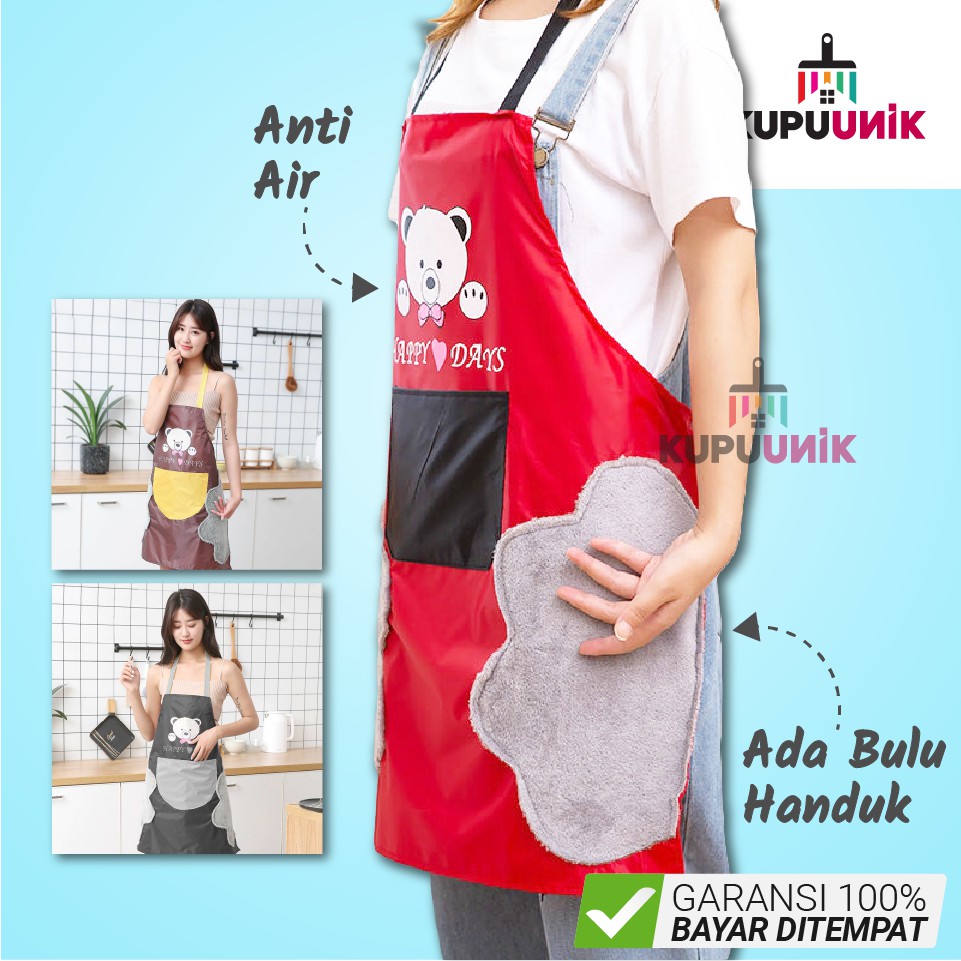 Jual Celemek Dapur Celmek Masak Clemek Dapur Barista Kain Lucu Anti Air