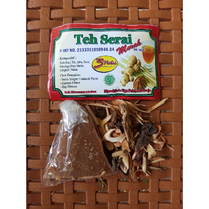 Jual Wedang Rempah Teh Serai Wedang Teh Serai Gula Aren Wedang Teh