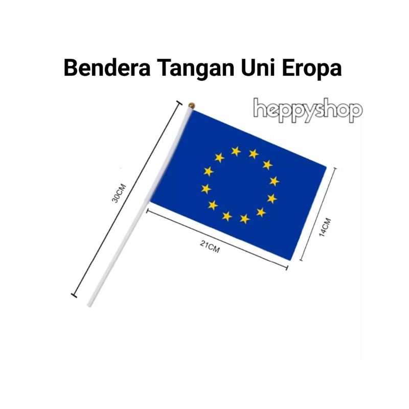 Jual Bendera Tangan Stik Pawai Negara Uni Eropa Shopee Indonesia