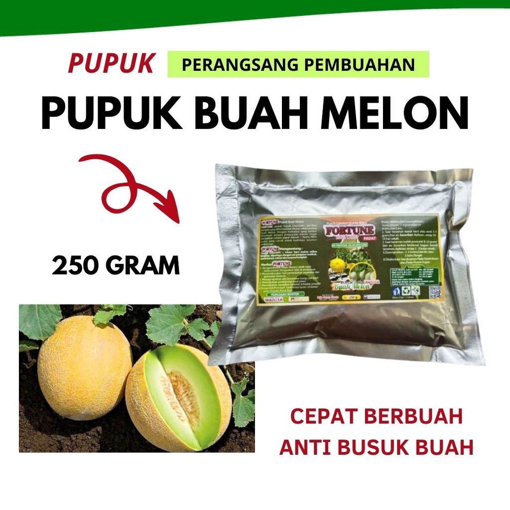 Jual Pupuk Buah Melon Pembesar Buah Pupuk Booster Melon Anti Penyakit