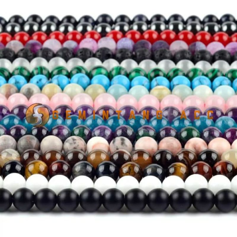 Jual Bahan Gelang Batu Alam Manik Batu Alam Shopee Indonesia