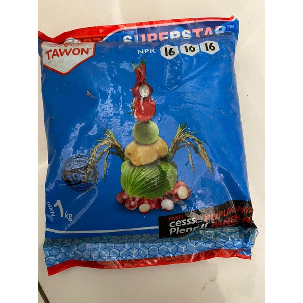 Jual PUPUK TAWON NPK 16 16 16 BERAT 1 KG KEMASAN PABRIK Shopee Indonesia