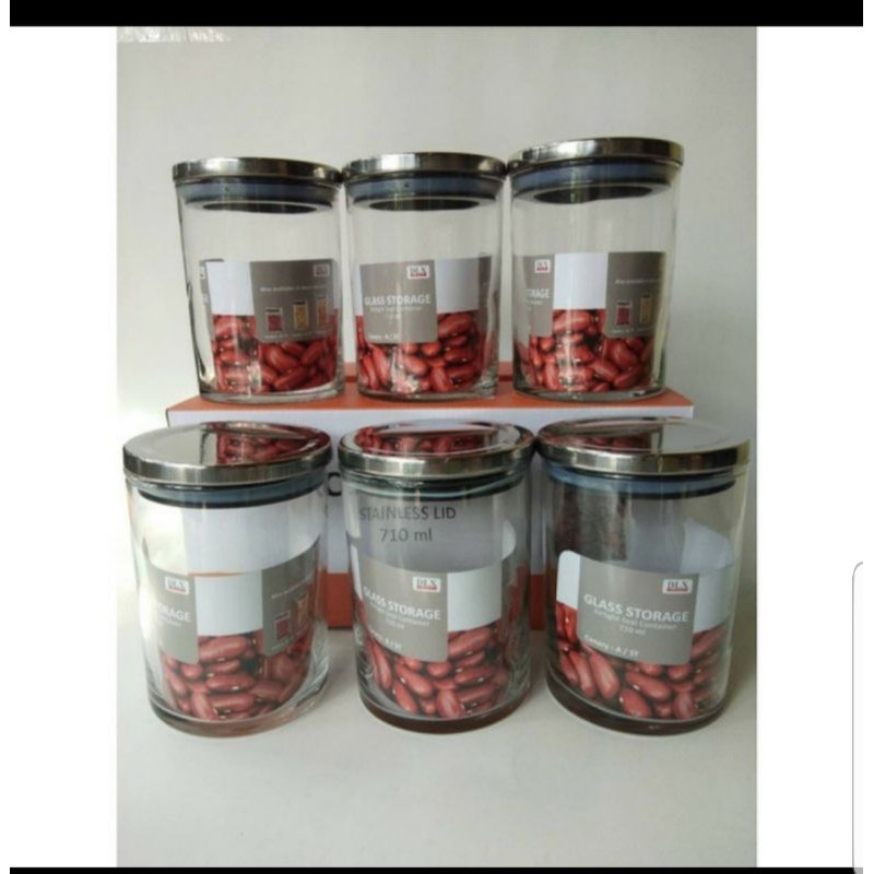 Jual Toples Kaca Canary A Stainless Ukuran 710ml Set 6 Pcs Shopee