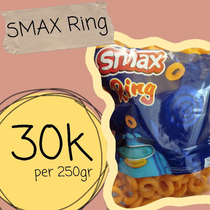 Jual Smax Ring Snack Kiloan Gr Indonesia Shopee Indonesia