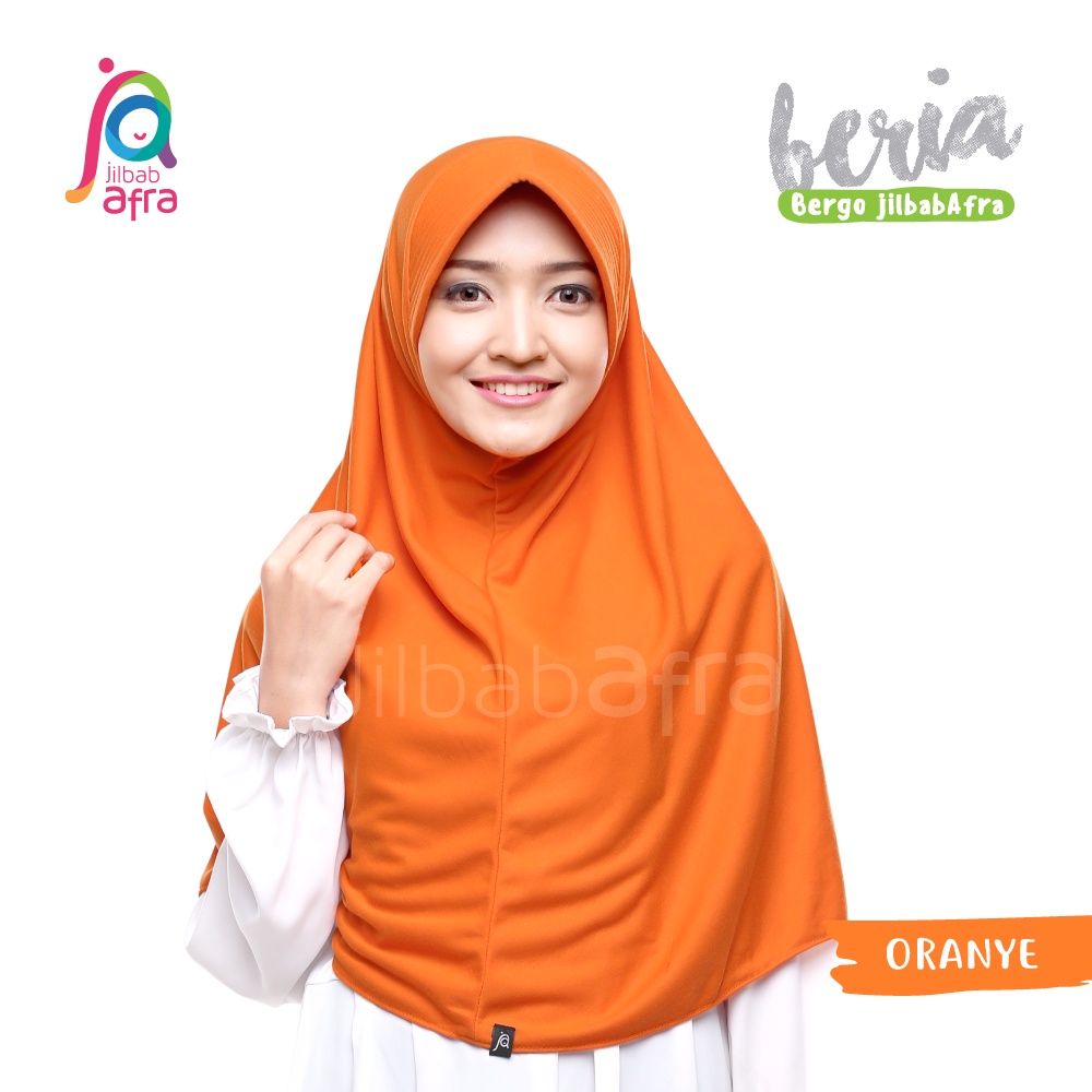 Jual Jilbab Beria Bergo Jilbab Afra Hijab Instan Bahan Kaos Warna