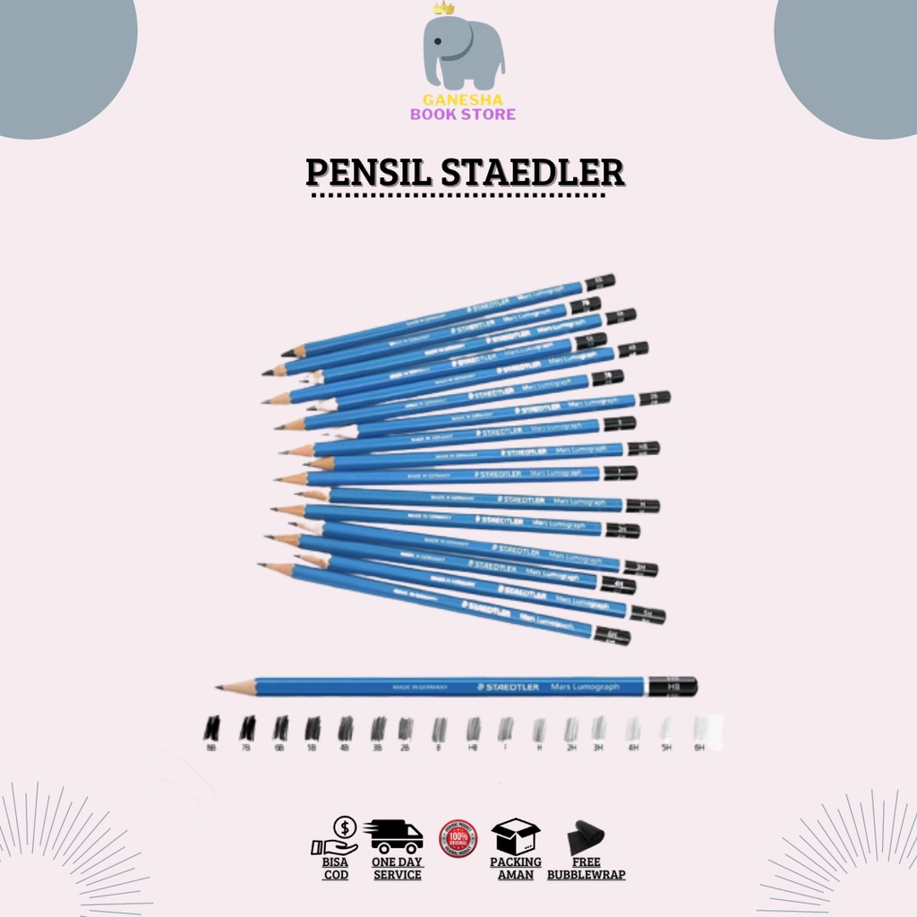 Jual Pensil B Staedtler Mars Lumograph Graphite Pencil Indonesia