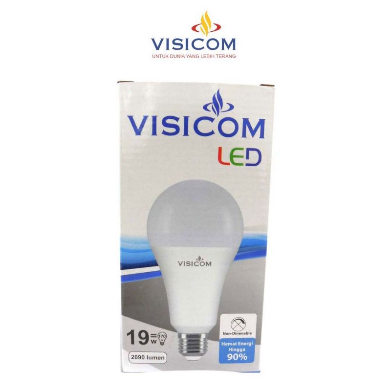 Jual LAMPU LED BULB 19WATT 19W 19 VISICOM HB GARANSI 1 TAHUN BOHLAM