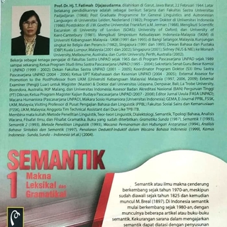 Jual Buku SEMANTIK 1 Makna Leksikal Dan Gramatikal Prof Dr Hj T