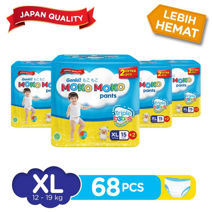 Jual Genki Moko Moko Pants XL 15 2 4 Packs Shopee Indonesia