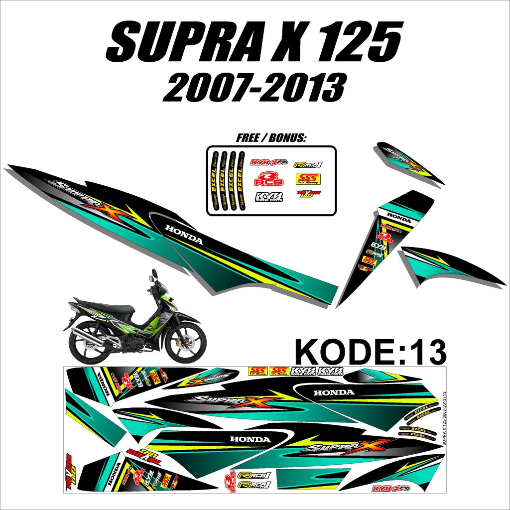 Jual Cod Sticker Striping Supra X Stiker Lis Variasi Supra X