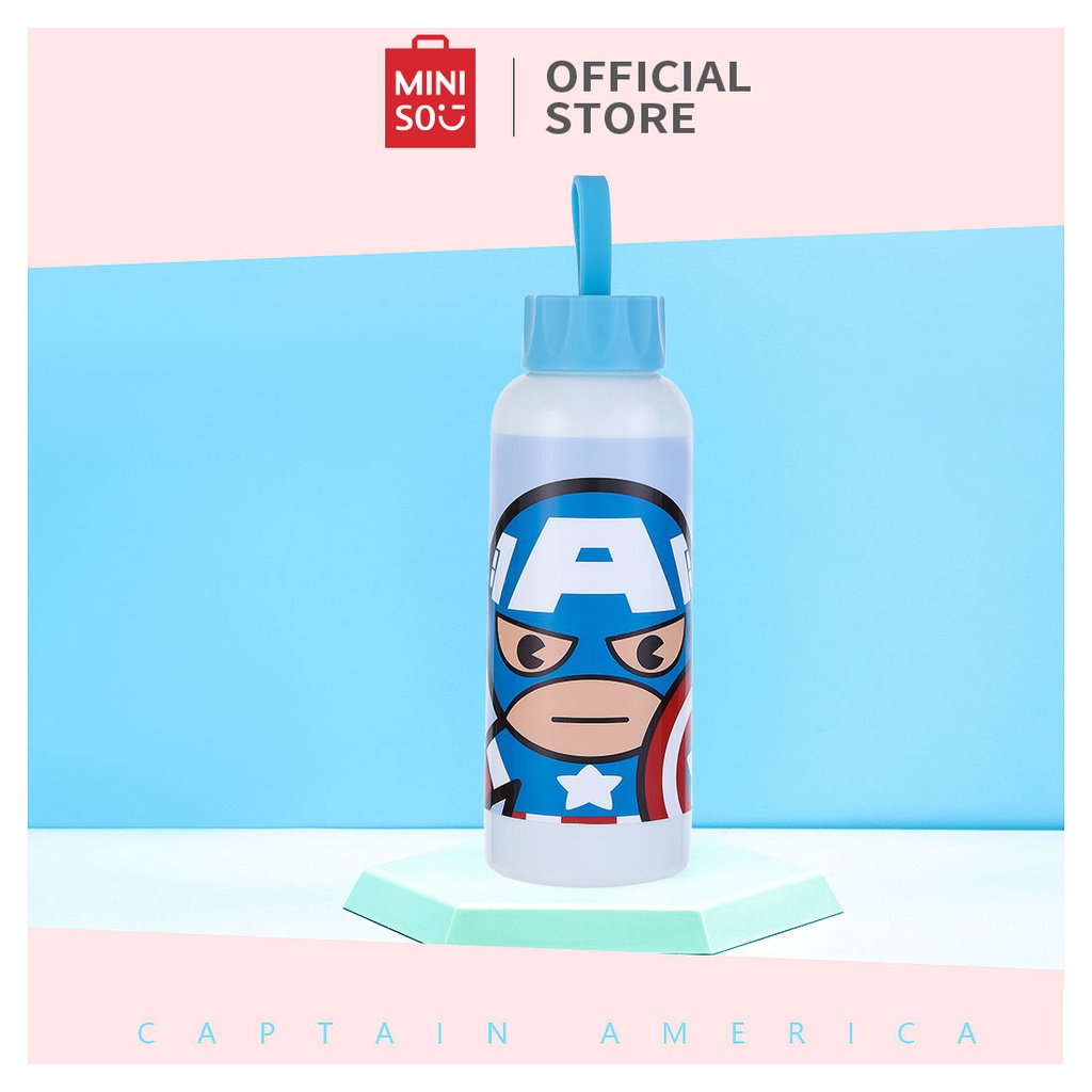 MINISO Marvel Botol Cartoon Series Minum Tempat Tumbler Tumblr Kaca