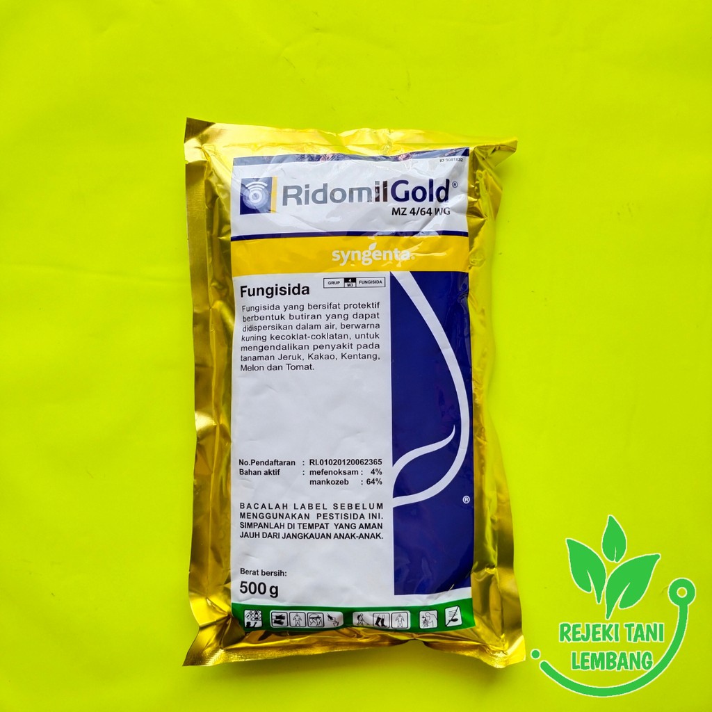 Jual FUNGISIDA Ridomil Gold MZ 4 64 WG 500 G PENGENDALI PENYAKIT