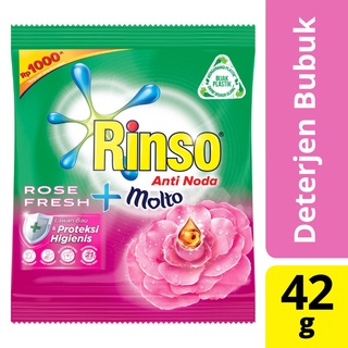 Jual Rinso Molto Deterjen Bubuk Rose Fresh Gr Renceng Isi