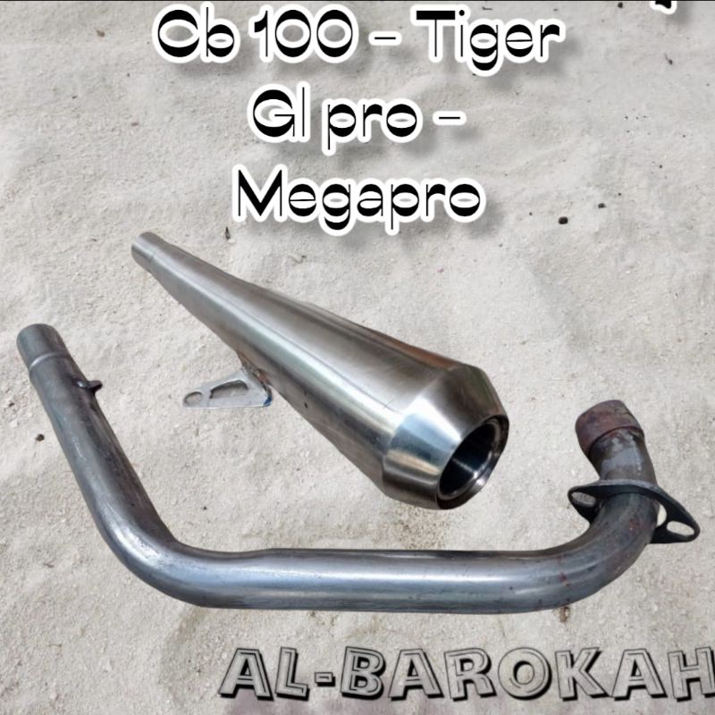 Jual Knalpot Custom Japstyle Cafe Racer Bobber Tiger Megapro Scorpio