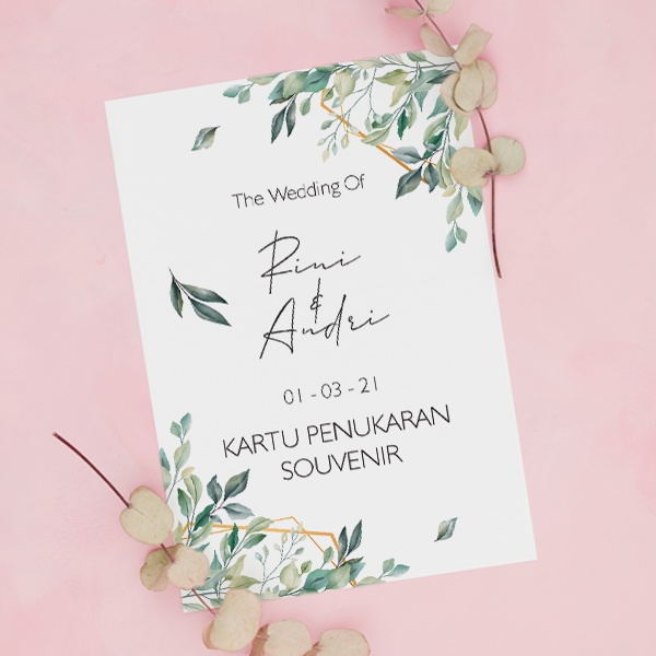 Jual Kartu Voucher Souvenir Kartu Pengambilan Makanan Kartu