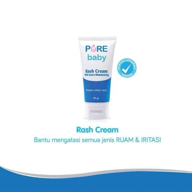 Jual Pure Baby Rash Cream With Extra Moisturizing Gr Shopee