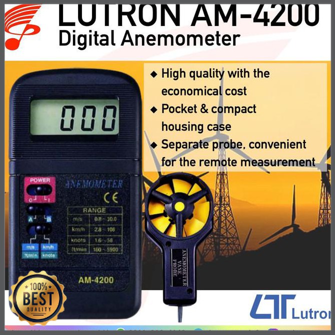 Jual Alat Lutron AM 4200 Anemometer NON GARANSI Shopee Indonesia