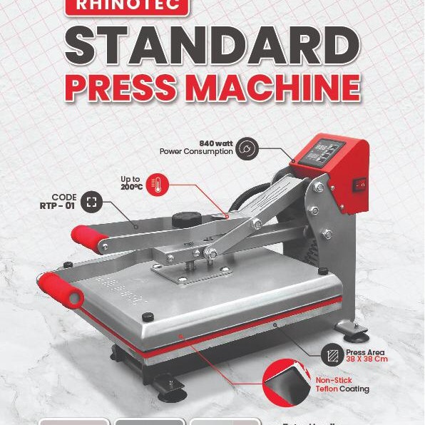 Jual Mesin Press Kaos Standart Rhinotec Rtp Best Seller Shopee