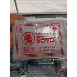 Jual Plastik Bening Burem HD Joyo Boyo Uk 1 Kg 14 X 27 Isi 100pcs