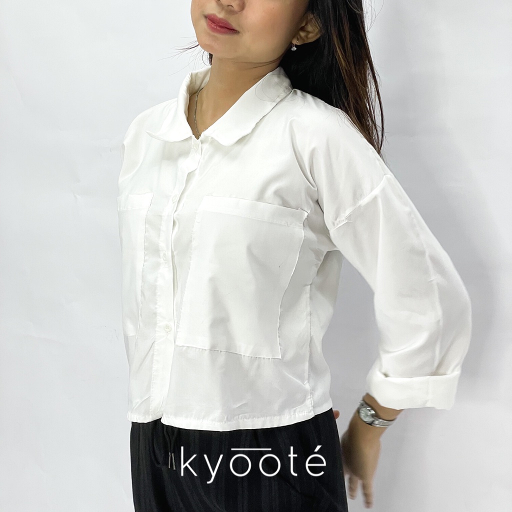 Jual Kyoote Kemeja Oversize Crop Cha Oversize Crop Outer Crop