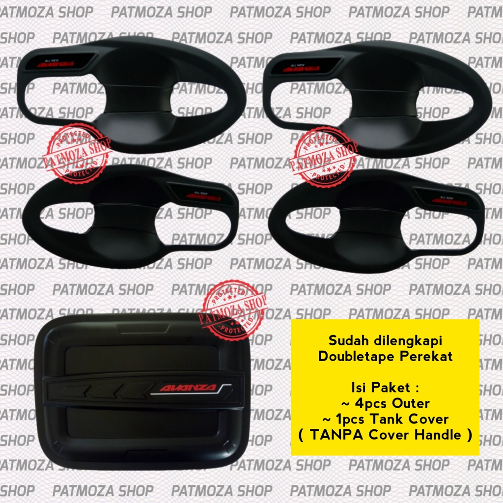 Jual PAKET ALL NEW AVANZA LENGKAP OUTER DAN TANK COVER PREMIUM BLACK