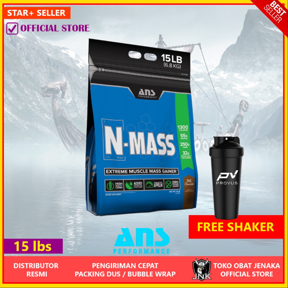 Jual ANS Performance N Mass Nmass 15 Lbs 6 8 Kg Weight Gainer Nambah