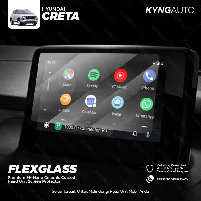 Jual Anti Gores FLEXGLASS Nano Glass Original 9H Head Unit HYUNDAI