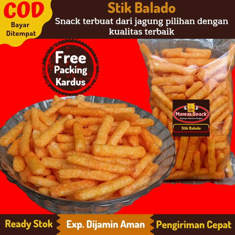 Jual Snack Stik Balado Super Lezat 140 Gram Cemilan Makanan Ringan