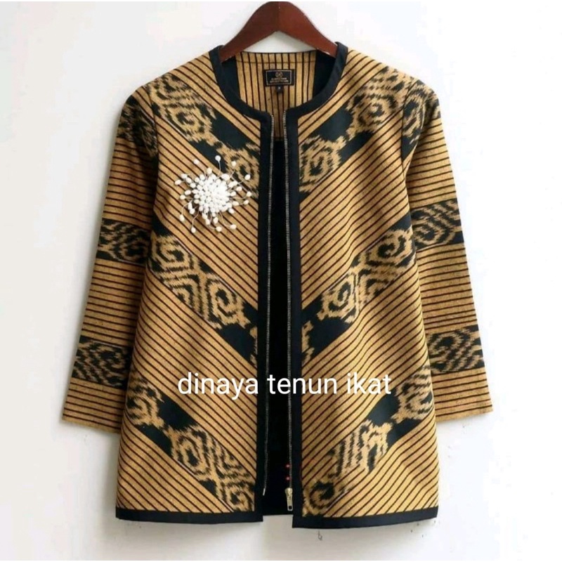 Jual BLAZER TENUN OUTER TENUN ETNIK JEPARA ELEGAN Indonesia Shopee