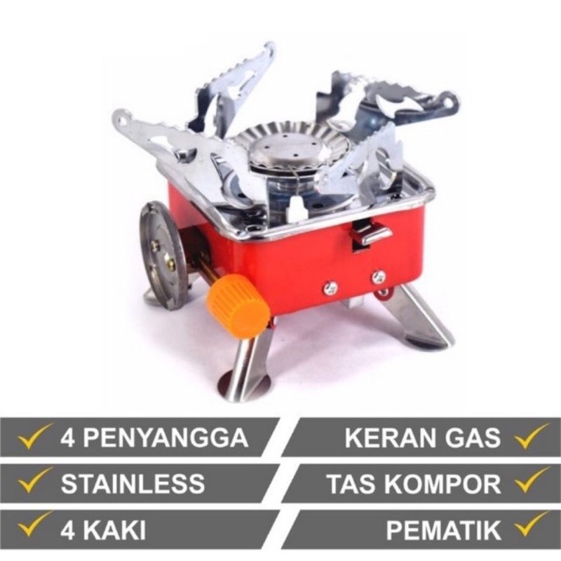 Jual Kompor Kemping Gas Camping Mini Portable Outdoor Kovar Camp Kemah