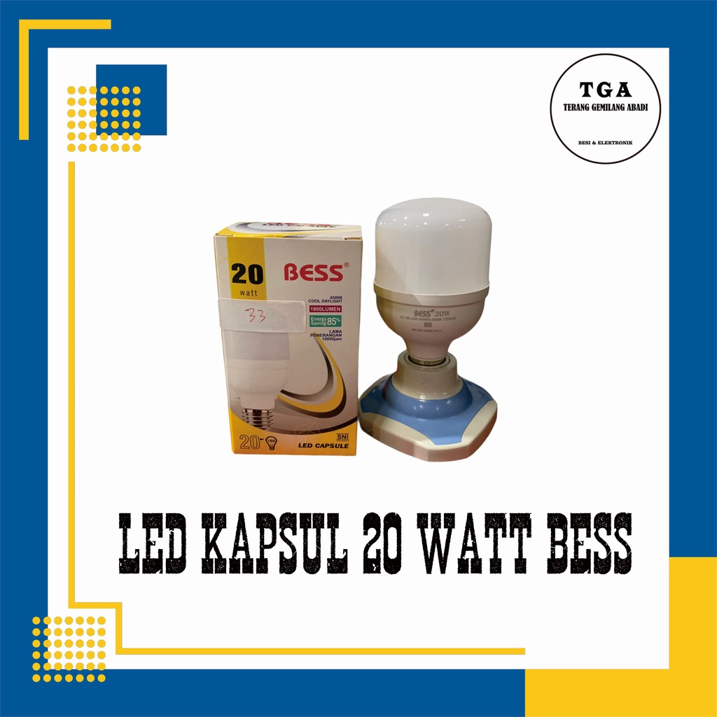 Jual Lampu LED Kapsul 20 Watt Bess Shopee Indonesia