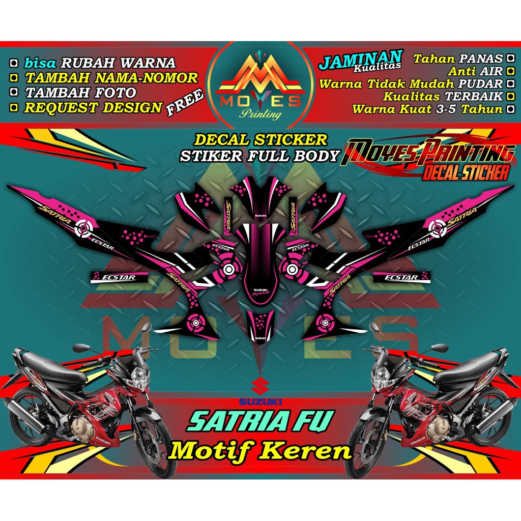 Jual Decal Stiker Full Body Satria Fu Decal Stiker Motor Suzuki