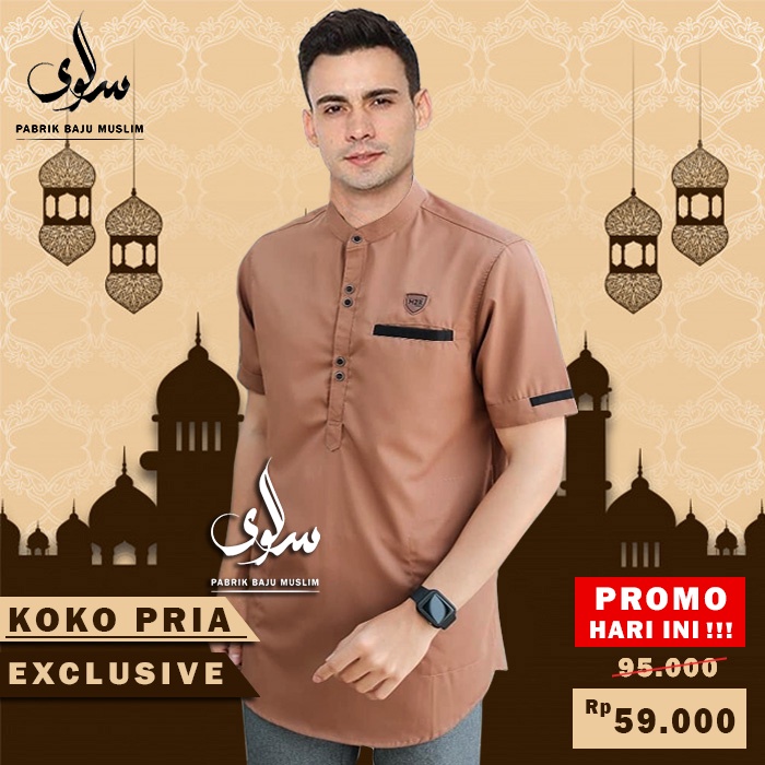 Jual Baju Koko Pria Gus Azmi Syubbanul Muslimin Kombinasi Hadroh