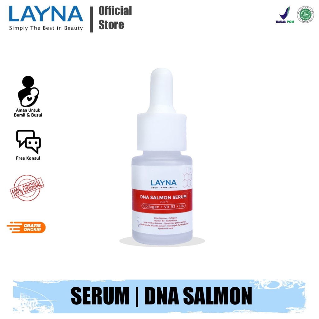 Jual Layna Serum Dna Salmon With Collagen Vit B Ha Shopee Indonesia