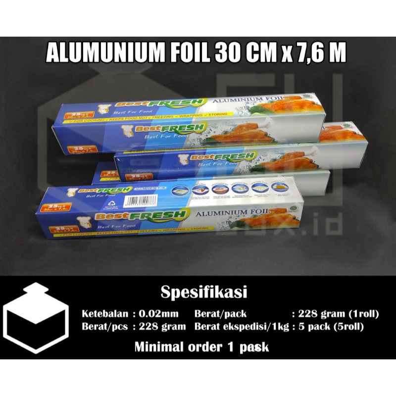 Jual Alumunium Foil Roll Foil Wrap Food Best Fresh Cm X M