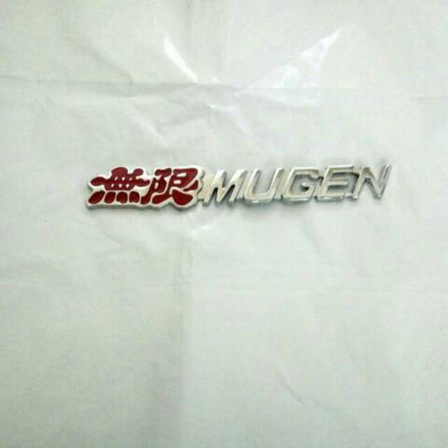 Jual Emblem Mugen Power New Merah Chrome Besi Shopee Indonesia