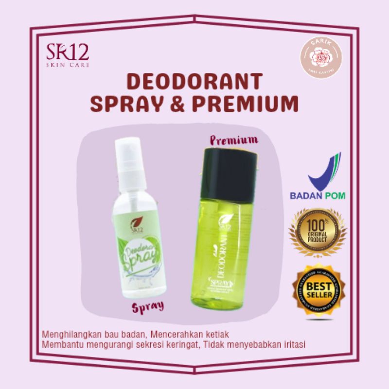 Jual DEODORANT SPRAY TAWAS TERBAIK SR12 PENGHILANG BAU KETIAK UNTUK