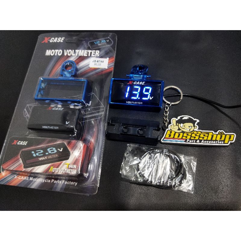 Jual Voltmeter Aki Voltase Aki V Pengukur Aki Waterproof Breaket