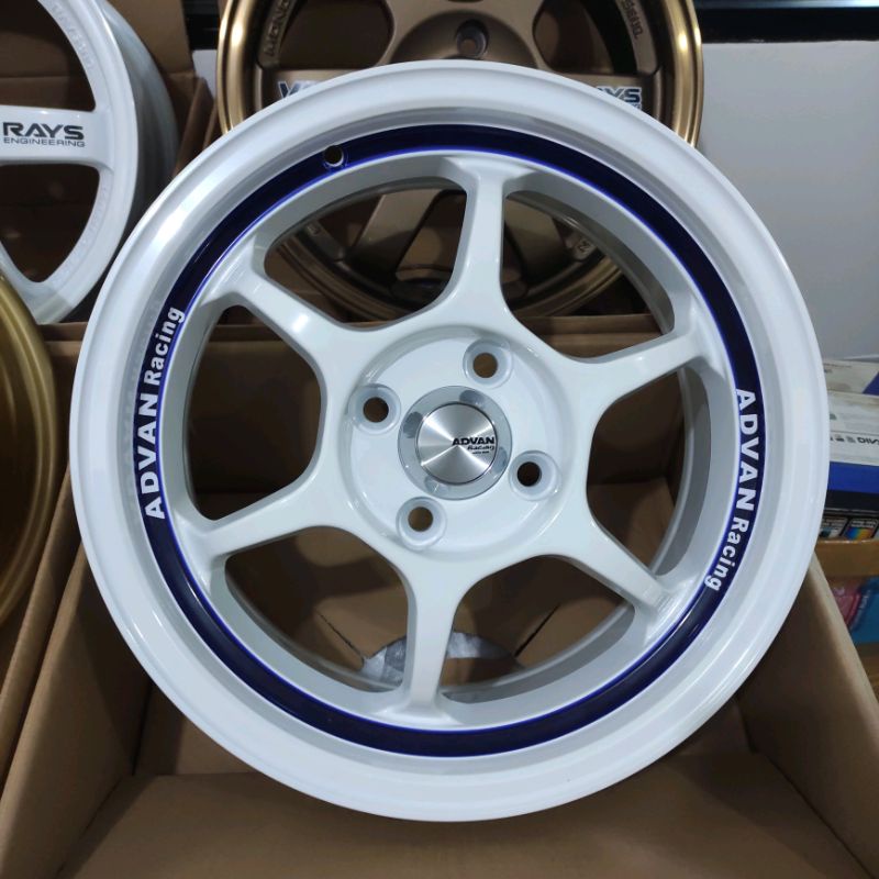 Jual Velg Racing Advan Rg White Shopee Indonesia