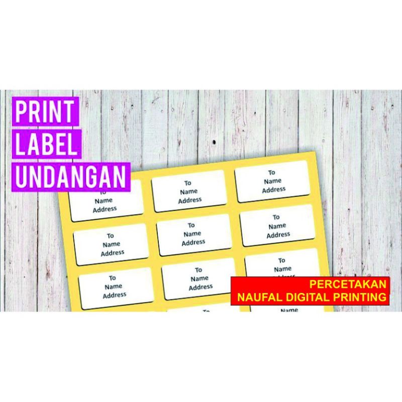 Jual Cetak Label Undangan Murah Shopee Indonesia