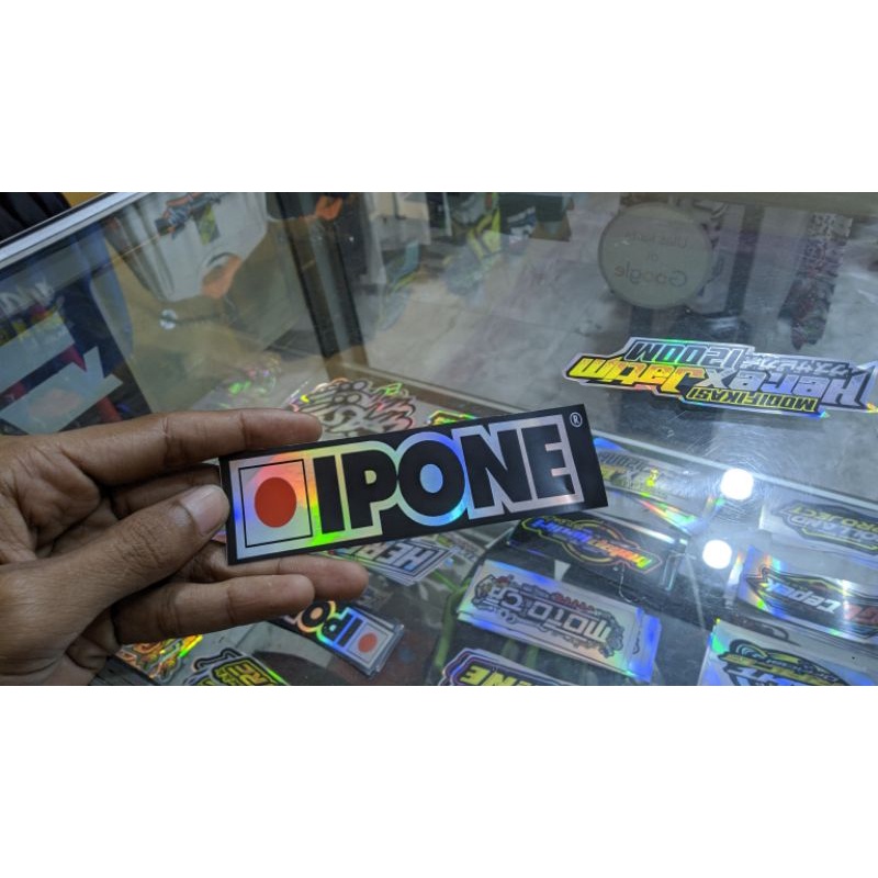 Jual Stiker Merk Ipone Oli Racing Hollogram Shopee Indonesia